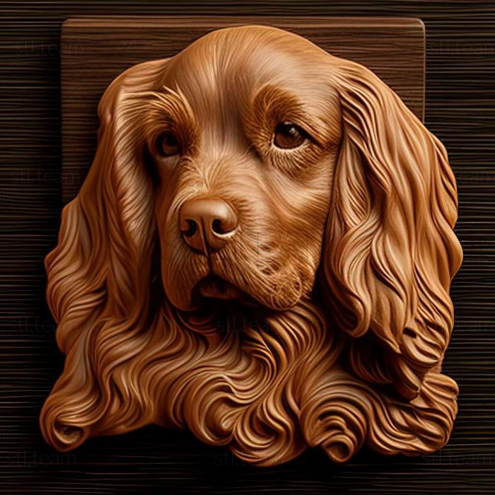 3D model English Cocker Spaniel dog (STL)